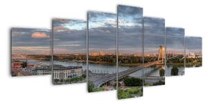 Pohled na město - obraz (210x100cm)