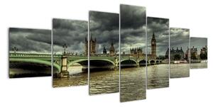 Londýnský Big Ben - obrazy (210x100cm)