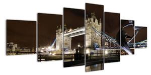 Noční Tower Bridge - obraz (210x100cm)