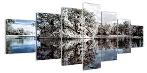Zimní krajina - obrazy (210x100cm)