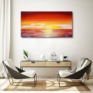 Obraz na plátně Obraz na plátně Moře západ slunce mraky