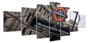 Stanice londýnského metra - obraz (210x100cm)