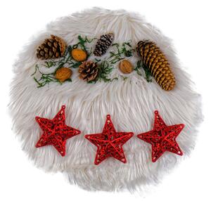 Bestent Ozdoby na vánoční stromek - hvězda 3ks 10,5cm RED