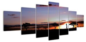 Západ slunce - obraz (210x100cm)