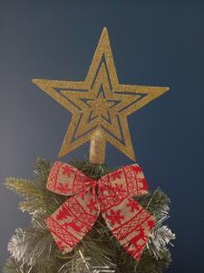 Bestent Špic na vánoční stromek - hvězda 20cm Zlatá