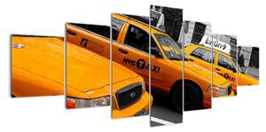 Žluté taxi - obraz (210x100cm)