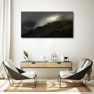 Obraz na plátně Obraz na plátně Malování mrak hory
