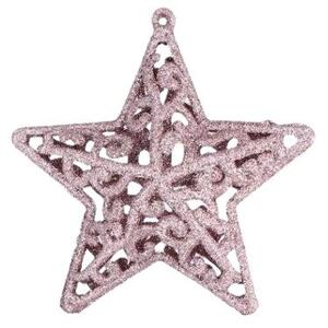 Bestent Ozdoby na vánoční stromek - hvězda 3ks 10cm PINK