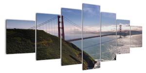 Golden Gate Bridge - moderní obrazy (210x100cm)
