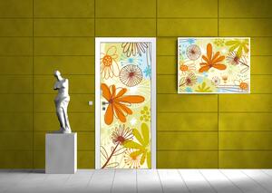 Fototapeta na dveře Barevné květiny vlies 91 x 211 cm