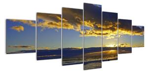 Západ slunce na moři - obraz na zeď (210x100cm)