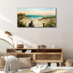 Obraz na plátně Obraz na plátně Pobřeží pláže moře