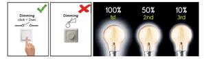 Diolamp Retro LED žárovka Svíčka Gold 5W/2700lm/400lm/E14/Step Dim