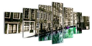 Obraz ulice Amsterdamu (210x100cm)