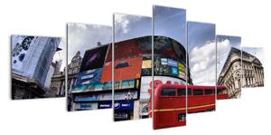 Červený autobus v Londýně - obraz (210x100cm)