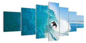 Surfař na vlně - moderní obraz (210x100cm)