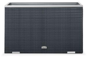 RattanArt Ratanový květináč Bergamo tmavě hnědý 100x30x60