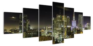 Obraz nočního města (210x100cm)