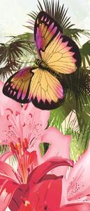 Fototapeta na dveře Colorful butterflies vlies 91 x 211 cm