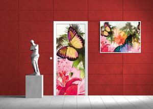 Fototapeta na dveře Colorful butterflies vlies 91 x 211 cm
