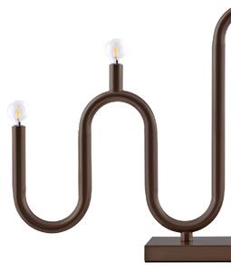 Globen Lighting svícen Noel 5, bronzový, šířka 50 cm, Bronz / starožitná mosaz, kov, Skandinávský