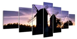 Větrné mlýny - obraz (210x100cm)