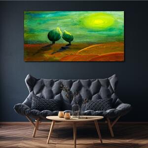 Obraz na plátně Obraz na plátně Abstrakce slunce stromy