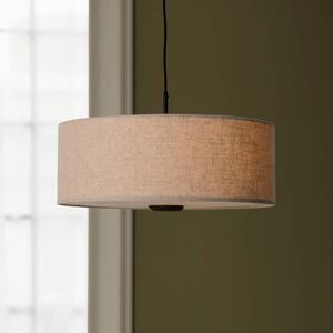 Globen Lighting Závěsné světlo Bosco 55, béžové, Ø 55 cm, látka, stmívatelný, Krémová / jantar, Obývací pokoj / jídelna, Textil / tkanina / hedvábí, Skandinávský