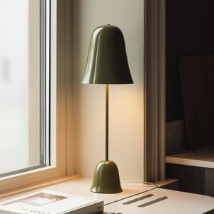 Globen Lighting Stolní lampa Blåklockan, olivově zelená, výška 56 cm, Zelená, Obývací pokoj / jídelna, kov, Skandinávský