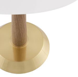 Globen Lighting Stolní lampa Ligna, výška 39 cm, bílá/mosaz, Mosaz / zlato, Obývací pokoj / jídelna, kov, Design