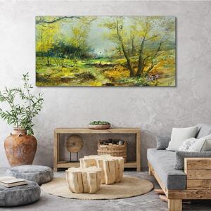 Obraz na plátně Obraz na plátně Moderní abstrakce lesa