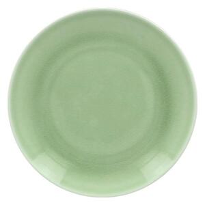 VINTAGE talíř mělký pr. 24 cm, zelený