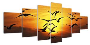 Obraz letících ptáků (210x100cm)