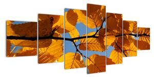 Podzimní listí - obraz (210x100cm)