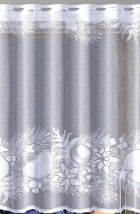 Vánoční řetěz žakárová záclona bílá, metráž 2 rozměry výška: 40cm