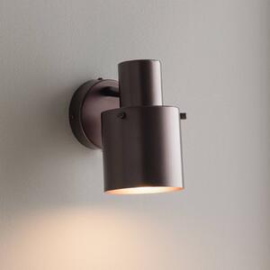 Globen Lighting nástěnné světlo Clark, bronzová, šířka 10 cm, kov, Bronz / starožitná mosaz, Obývací pokoj / jídelna, kov, Skandinávský