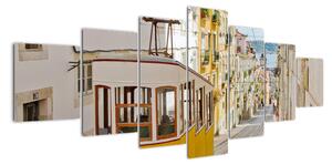 Historická tramvaj, obrazy (210x100cm)