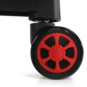 Kancelářské / herní křeslo s Bluetooth reproduktory, černá / červená, CARPI