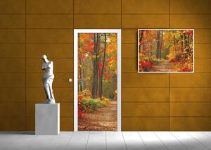 Fototapeta na dveře Podzimní les samolepící 91 x 211 cm