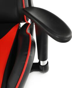 Kancelářské / herní křeslo s Bluetooth reproduktory, černá / červená, CARPI