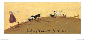 Umělecký tisk Sam Toft - Walking Down to Happiness, Sam Toft, (60 x 30 cm)