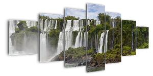 Panorama vodopádů - obrazy (210x100cm)