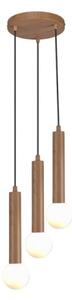 ITALUX PND-33574-3-WD - Lustr na lanku FILANO 3xG9/5W/230V hnědá