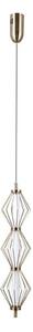 ITALUX PND-34403-3V-HBR - LED Lustr na lanku SEVILLA LED/15W/230V 3000K zlatá
