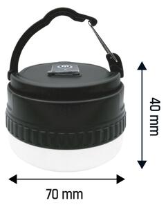 LED Přenosná nabíjecí lampa LUMINA POCKET LED/5V 500 mAh černá