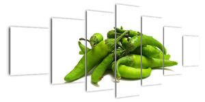 Zelené papričky - obraz (210x100cm)