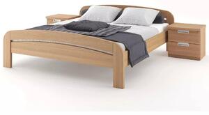 Dřevěná postel Gabriela s oblým čelem