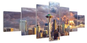 Panorama města - obrazy (210x100cm)