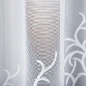 Bílá žakárová záclona BAKARO 420x160 cm