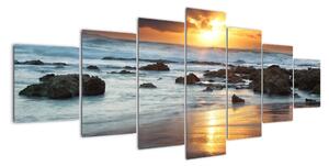 Západ slunce u moře, obraz (210x100cm)